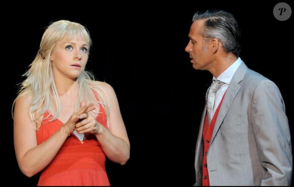 Paul Belmondo et Delphine Depardieu le 9 juillet 2009 à Avignon