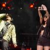Jay-Z et Rihanna réunis au Festival Hackney Weekend 2012 organisé par la BBC Radio 1. Londres le 23 juin.