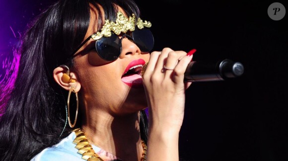 Rihanna sur scène au Radio 1 Hackney, le 24 juin 2012 à Londres
