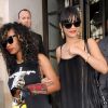 Rihanna sort de son hôtel à Londres le 24 juin 2012