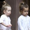 Marion et Tabitha, deux petites princesses à New York. Le 13 juin 2012.