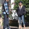 Ashley Tisdale et Charlie Hunnam, sur le tournage de la série Sons of Anarchy, le lundi 25 juin à Los Angeles.