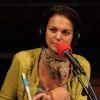 Isabelle Giordano dans les studios de France Inter, le 28 janvier 2011.