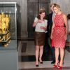 La princesse Maxima et le prince Willem-Alexander des Pays-Bas inauguraient le 28 juin 2012 au palais royal d'Amsterdam l'exposition "Le roi Louis Napoléon et son palais sur le Dam", une plongée dans l'histoire du pays et sa transformation en monarchie.