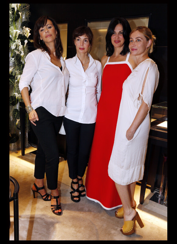 Mathilda May, Anne Parillaud, Emmanuelle Béart et Helena Noguerra à la soirée Dames de coeur de Montblanc, le 28 juin 2012 à Paris.