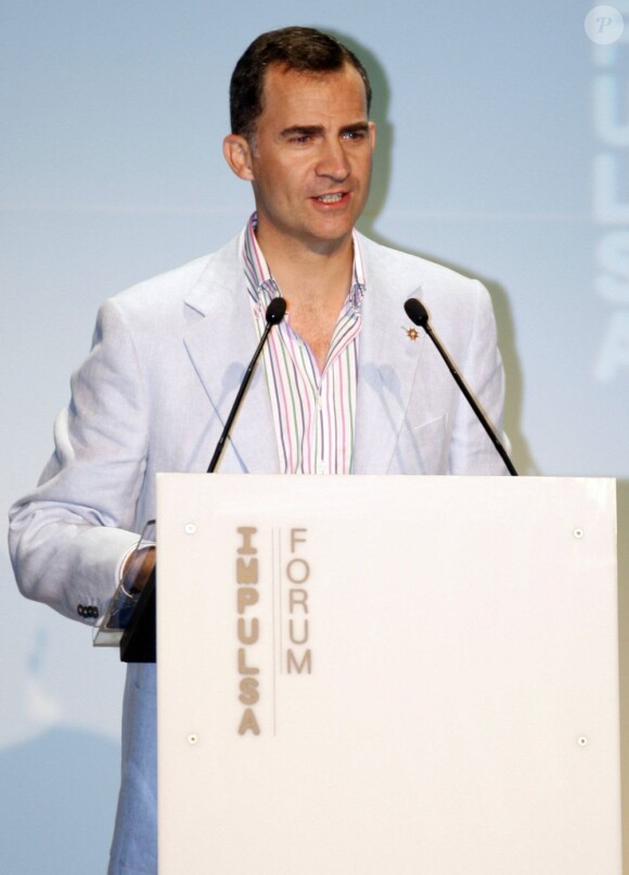 Felipe d'Espagne lors du 3e Forum Impulsa, à Barcelone le 29 juin 2012.