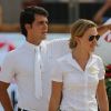 Sergio Alvarez Moya et son épouse Marta Ortega Perez durant le Jumping de Monaco, le 29 juin 2012.