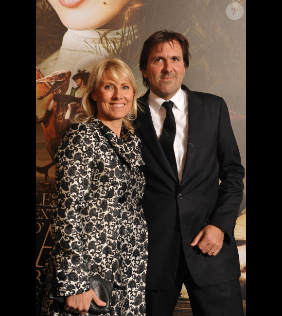 L'homme d'affaires Christophe Lambert et sa femme Marie Sara Bourseiller en avril 2010