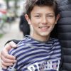 Le prince Nikolai de Danemark, 12 ans, avant son dernier jour de l'année à l'école privée Krebs de Copenhague, le 29 juin 2012.