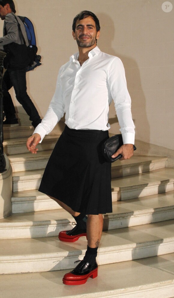 Marc Jacobs à son arrivée au défilé haute couture Christian Dior automne-hiver 2012-2013. Paris, le 2 juillet 2012.