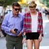 Alec Baldwin et sa fille Ireland dans les rues de New York, le 2 juillet 2012.