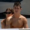 Cristiano Ronaldo et Irina Shayk complices lors de leurs vacances à Saint-Tropez le 3 juillet 2012