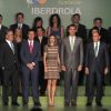 Le prince Felipe et la princesse Letizia présidaient ensemble le 3 juillet 2012 à Madrid la remise des bourses et subventions de la Fondation Iberdrola pour l'innovation environnementale.