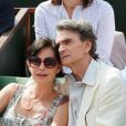 Lio et son nouveau compagnon, amoureux, à Roland-Garros le 31 mai 2012