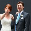 Ellie Kemper et son compagnon Michael Koman se sont dit oui à New York, le 7 juillet 2012.