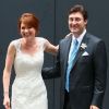Ellie Kemper et son compagnon Michael Koman se sont dit oui à New York, le 7 juillet 2012.