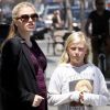 Anna Paquin et sa belle-fille Lilac arrivent dans un salon de manucure à Los Angeles le 8 juillet 2012