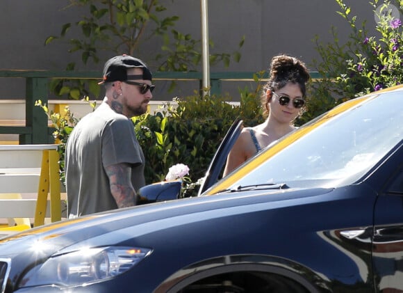 Benji Madden et  sa petite amie, Eliza Doolittle, le dimanche 8 juillet 2012, à Los Angeles.