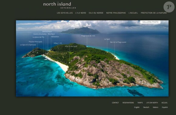 North Island, dans l'archipel des Seychelles, où le prince William et Kate Middleton ont passé leur lune de miel en mai 2011
