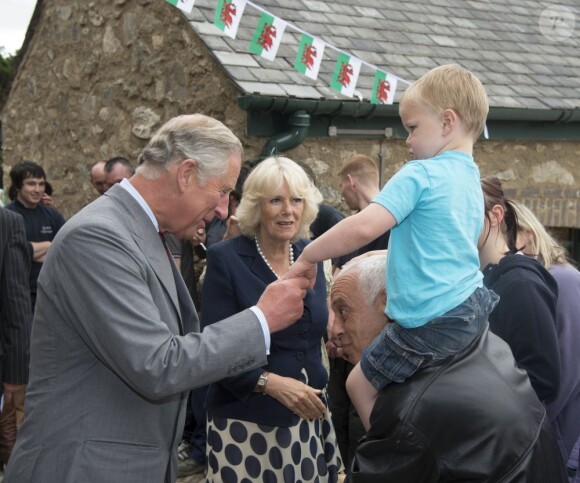 Le prince Charles et sa femme Camilla Parker Bowles effectuaient en juillet 2012 une visite de quatre jours au Pays de Galles.