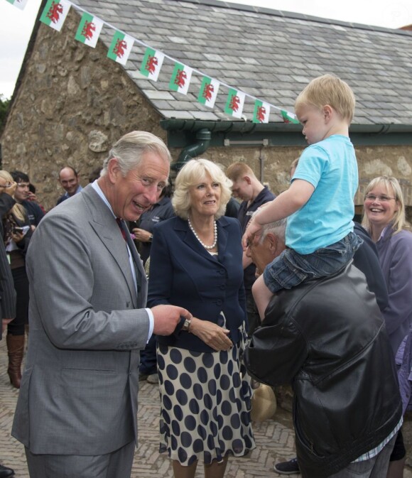Le prince Charles et sa femme Camilla Parker Bowles effectuaient en juillet 2012 une visite de quatre jours au Pays de Galles.