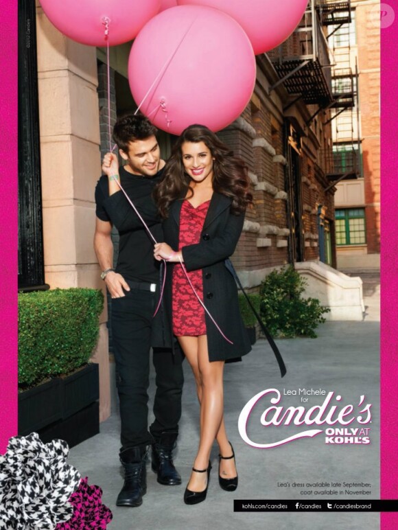 Lea Michele fait craquer un beau jeune homme la campagne automne 2012 de Candie's.