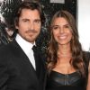 Christian Bale et Sibi Blazic à l'avant-première de The Dark Knight Rises à New York, le 16 juillet 2012.