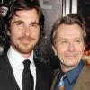 Christian Bale et Gary Oldman à l'avant-première de The Dark Knight Rises à New York, le 16 juillet 2012.