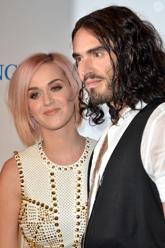Russell Brand et Katy Perry quelques jours avant leur séparation, en décembre 2011
