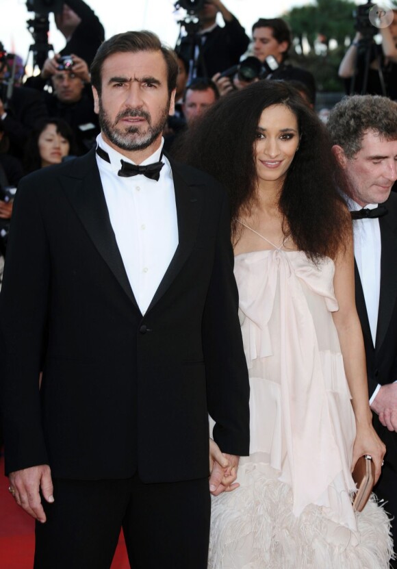 Rachida Brakni et Eric Cantona lors du Festival de Cannes en 2009