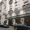 L'Hôtel Bristol à Paris où devait se dérouler les interviews de l'équipe du film The Dark Knight Rises le 20 juillet 2012