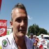 Richard Virenque, participant heureux à l'étape du coeur organisée par Mécénat Chirurgie Cardiaque le 19 juillet 2012 sur le Tour de France