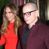 Jennifer Lopez et Casper Smart, particulièrement apprêtés, quittent leur hôtel pour rejoindre le fameux yacht où avait lieu la soirée surprise. New York, le 24 juillet 2012.