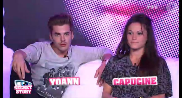Capucine et Yoann dans la quotidienne de Secret Story 6 le mercredi 25 juillet 2012 sur TF1