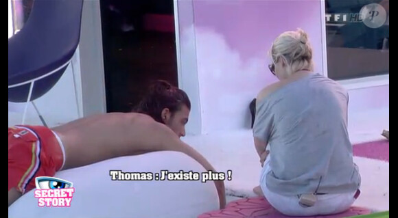 Nadège et Thomas dans la quotidienne de Secret Story 6 le mercredi 25 juillet 2012 sur TF1