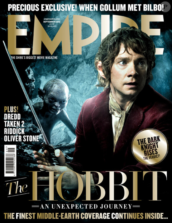 Le Hobbit : Un voyage inattendu est au coeur du dernier numéro d'Empire. Août 2012.