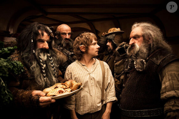 Martin Freeman et les nains dans Le Hobbit : Un voyage inattendu de Peter Jackson, en salles le 12 décembre.