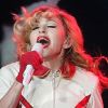 Madonna à Edimbourg, le 21 juillet 2012.