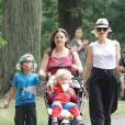 Gwen Stefani emmène ses fils Kingston et Zuma à Central Park. New York, le 27 juillet 2012.