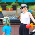   Gwen   Stefani  emmène ses fils  Kingston  et  Zuma  à Central  Park .  New   York , le 27 juillet 2012.  