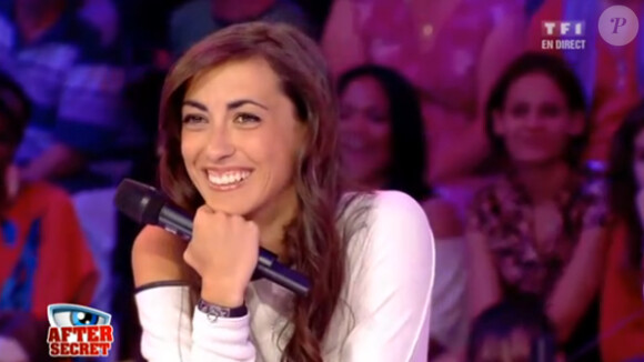 Caroline sur le plateau de l'After Secret, le samedi 28 juillet 2012 sur TF1.