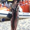 Paris Hilton se promène sur la plage de Pampelonne, à St-Tropez, le samedi 28 juillet 2012.
