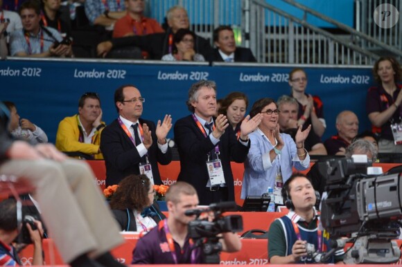 François Hollande en visite à Londres durant les Jeux olympiques le 30 juillet 2012