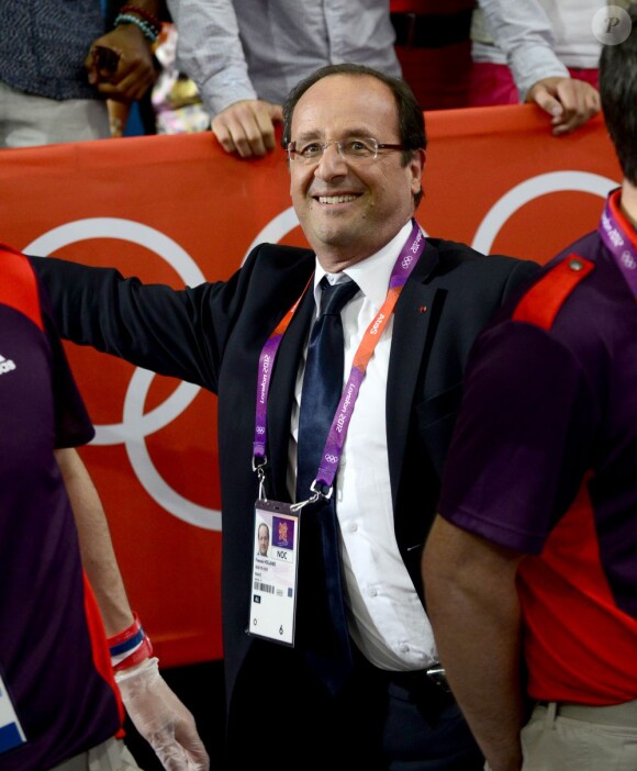 François Hollande le 30 juillet 2012 durant les Jeux olympiques de Londres