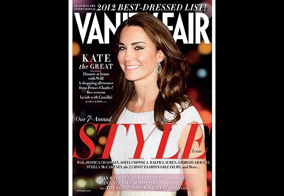 Kate Middleton en couverture du supplément de Vanity Fair qui sacre les personnalités les mieux habillées de l'année