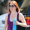 Alyson Hannigan va à son cours de gym à Los Angeles, le 31 juillet 2012