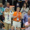 Le prince Willem-Alexander et la princesse Maxima des Pays-Bas étaient de retour en amoureux à l'Aquatics Centre, le 2 août 2012 lors des JO de Londres, pour assister au sacre de la Hollandaise Ranomi Kromowidjodjo sur 100m nage libre.