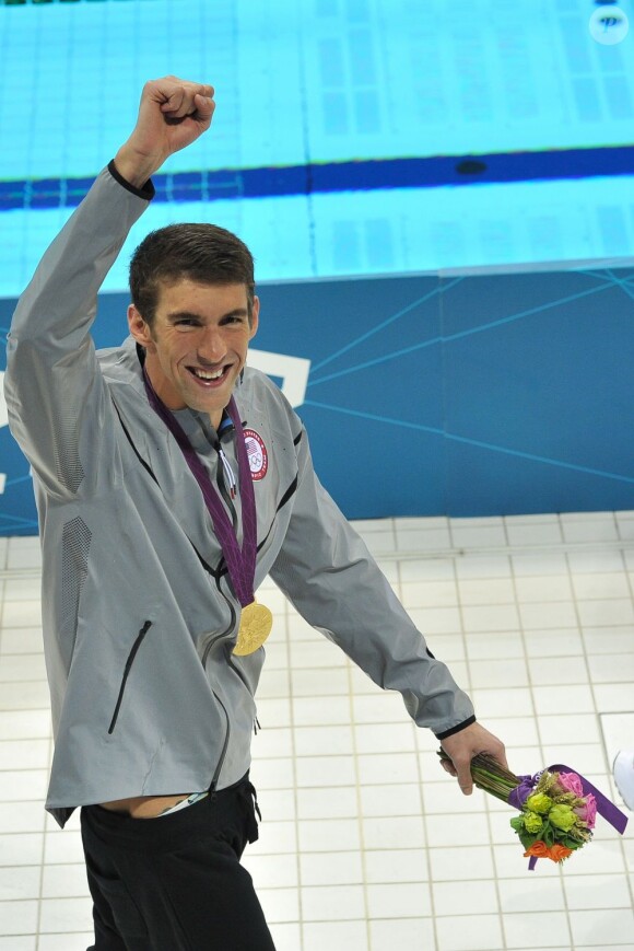 Michael Phelps a décroché une 21ème médaille olympique, la 17e en or, en s'imposant lors du 100m papillon le 3 août 2012 lors des JO de Londres