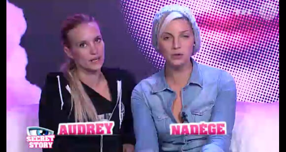 Audrey et Nadège dans la quotidienne de Secret Story 6 le lundi 6 août 2012 sur TF1