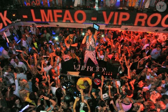 LMFAO en concert lors de la soirée du 6 août 2012 au VIP ROOM de Saint-Tropez